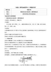 高考物理一轮复习单元综合训练专题20 探究加速度和力、质量的关系（2份，原卷版+解析版）