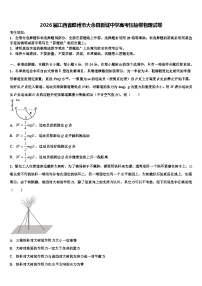 2026届江西省赣州市大余县新城中学高考压轴卷物理试卷含解析