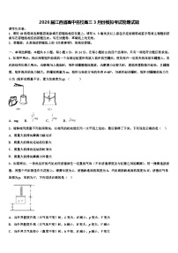 2026届江西省高中名校高三3月份模拟考试物理试题含解析