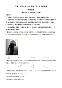 重庆市西南大学附属中学2026届高三下学期3月定时检测物理试题（Word版附解析）