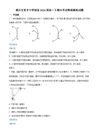 重庆市育才中学校2023-2024学年高一下学期期末考试物理模拟试题 含解析