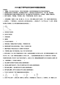 2026届辽宁葫芦岛协作校高考冲刺模拟物理试题含解析