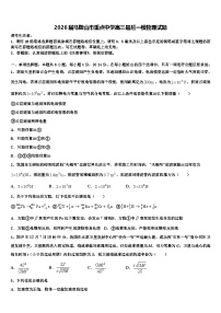 2026届马鞍山市重点中学高三最后一模物理试题含解析