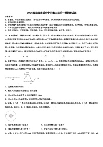 2026届临夏市重点中学高三最后一模物理试题含解析