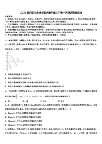 2026届内蒙古赤峰市重点高中高三下第一次测试物理试题含解析