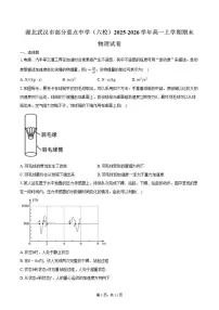 2025-2026学年湖北武汉市部分重点中学（六校）高一上学期期末物理试卷（含答案）