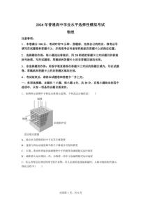 2026届河北省名校联盟高三下学期学业水平选择性模拟考试物理试题（含答案）