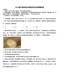 2026届宁夏省吴忠市高考适应性考试物理试卷含解析