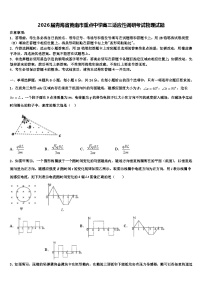 2026届青海省黄南市重点中学高三适应性调研考试物理试题含解析