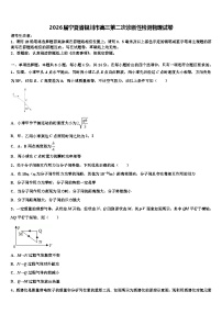 2026届宁夏省银川市高三第二次诊断性检测物理试卷含解析