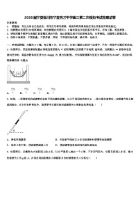 2026届宁夏银川市宁夏育才中学高三第二次模拟考试物理试卷含解析