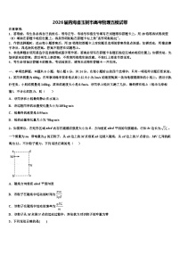 2026届青海省玉树市高考物理五模试卷含解析