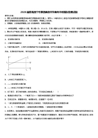 2026届青海西宁市第四高级中学高考冲刺模拟物理试题含解析