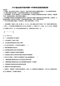 2026届山东临沂市临沭县第一中学高考仿真模拟物理试卷含解析