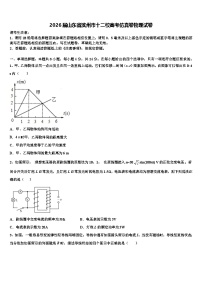 2026届山东省滨州市十二校高考仿真卷物理试卷含解析