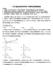 2026届山东省菏泽市菏泽一中高考仿真卷物理试题含解析