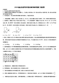 2026届山东省菏泽市重点高中高考物理二模试卷含解析