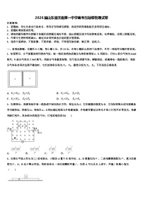 2026届山东省济南第一中学高考压轴卷物理试卷含解析