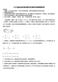 2026届山东省济南市高中名校高考压轴卷物理试卷含解析