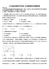 2026届山东省临沂市平邑县、沂水县高考临考冲刺物理试卷含解析