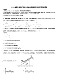 2026届山东省临沂市沂水县高考全国统考预测密卷物理试卷含解析