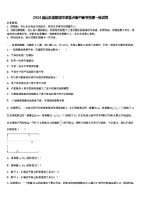 2026届山东省聊城市某重点高中高考物理一模试卷含解析