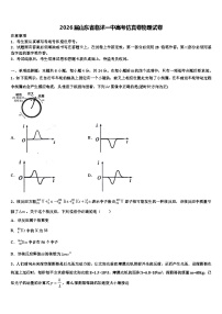 2026届山东省临沭一中高考仿真卷物理试卷含解析