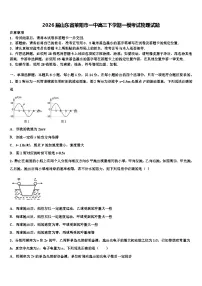 2026届山东省莱阳市一中高三下学期一模考试物理试题含解析