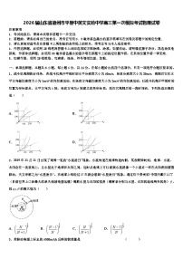 2026届山东省德州市平原中英文实验中学高三第一次模拟考试物理试卷含解析