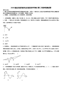 2026届山东省济南市山东省实验中学高三第二次联考物理试卷含解析