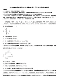 2026届山东省滨州市三校联考高三第二次诊断性检测物理试卷含解析