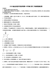 2026届山东临沂市临沭县第一中学高三第二次调研物理试卷含解析