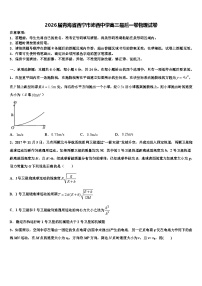 2026届青海省西宁市沛西中学高三最后一卷物理试卷含解析