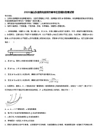 2026届山东省青岛胶州市高考仿真模拟物理试卷含解析