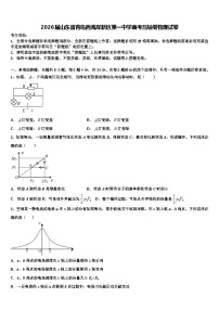 2026届山东省青岛西海岸新区第一中学高考压轴卷物理试卷含解析
