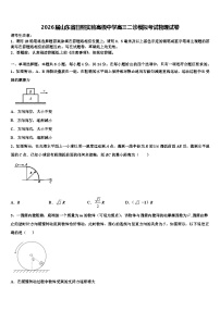 2026届山东省日照实验高级中学高三二诊模拟考试物理试卷含解析