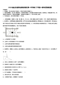 2026届山东省青岛西海岸新区第一中学高三下学期一模考试物理试题含解析