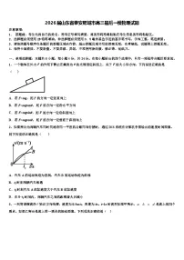 2026届山东省泰安肥城市高三最后一模物理试题含解析