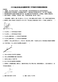 2026届山东省山东省滕州市第二中学高考冲刺模拟物理试题含解析