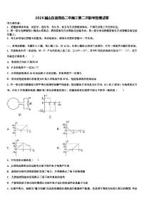 2026届山东省青岛二中高三第二次联考物理试卷含解析