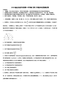 2026届山东省齐河县第一中学高三第三次模拟考试物理试卷含解析