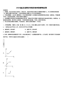 2026届山东省泰安市肥城市高考物理押题试卷含解析