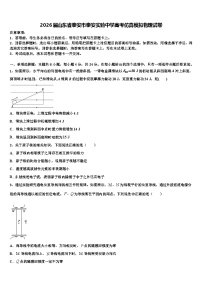 2026届山东省泰安市泰安实验中学高考仿真模拟物理试卷含解析