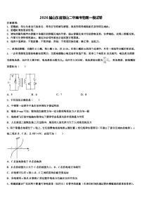 2026届山东省微山二中高考物理一模试卷含解析