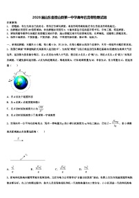 2026届山东省微山县第一中学高考仿真卷物理试题含解析