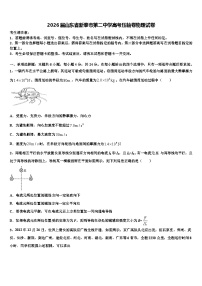 2026届山东省新泰市第二中学高考压轴卷物理试卷含解析