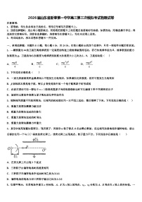 2026届山东省新泰第一中学高三第三次模拟考试物理试卷含解析