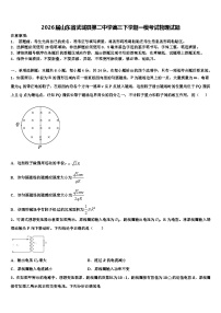 2026届山东省武城县第二中学高三下学期一模考试物理试题含解析