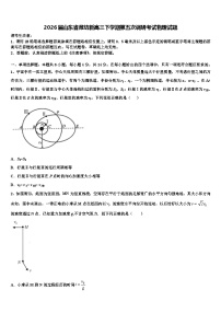 2026届山东省潍坊新高三下学期第五次调研考试物理试题含解析
