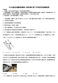 2026届山东省滕州市滕州一中新校高三第二次诊断性检测物理试卷含解析